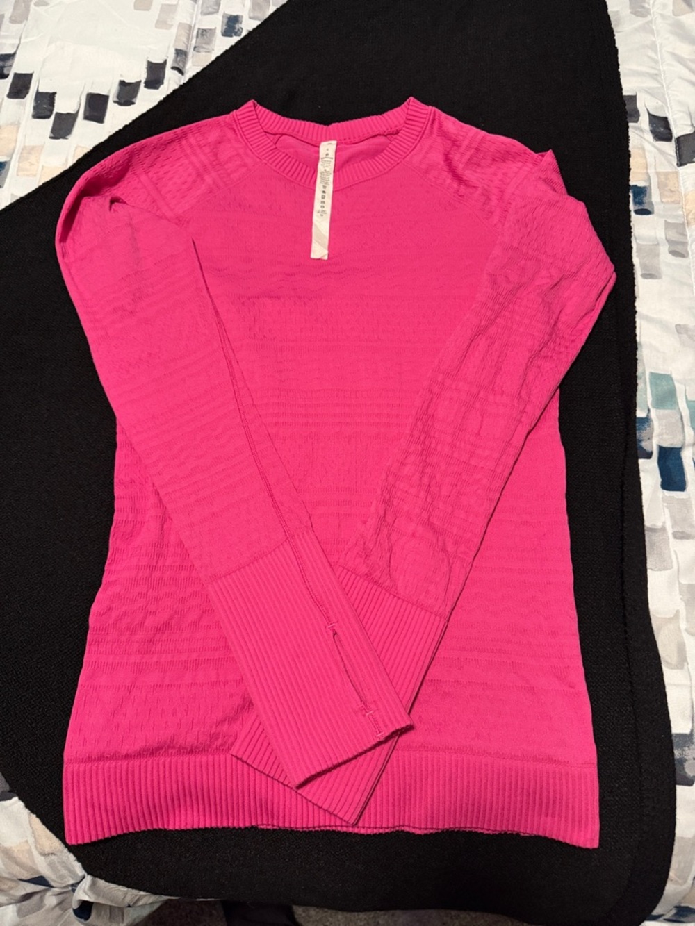 lululemon athletica Hot Pink Crew Neck Sweater